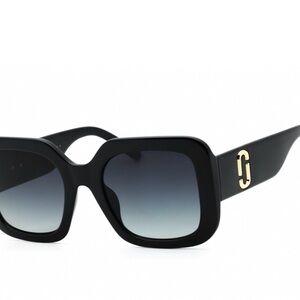 NWOT Marc Jacobs Black Gradient Square  647/S-008AWJ Polarized Sunglasses